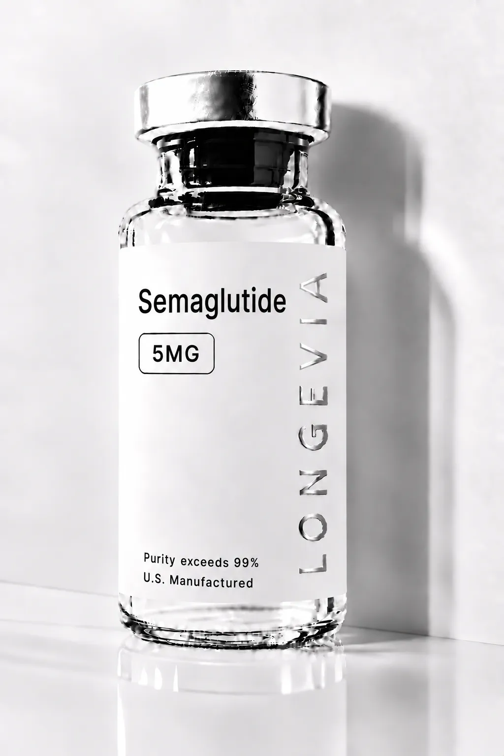 Semaglutide research peptide vial, photo 2 of 2